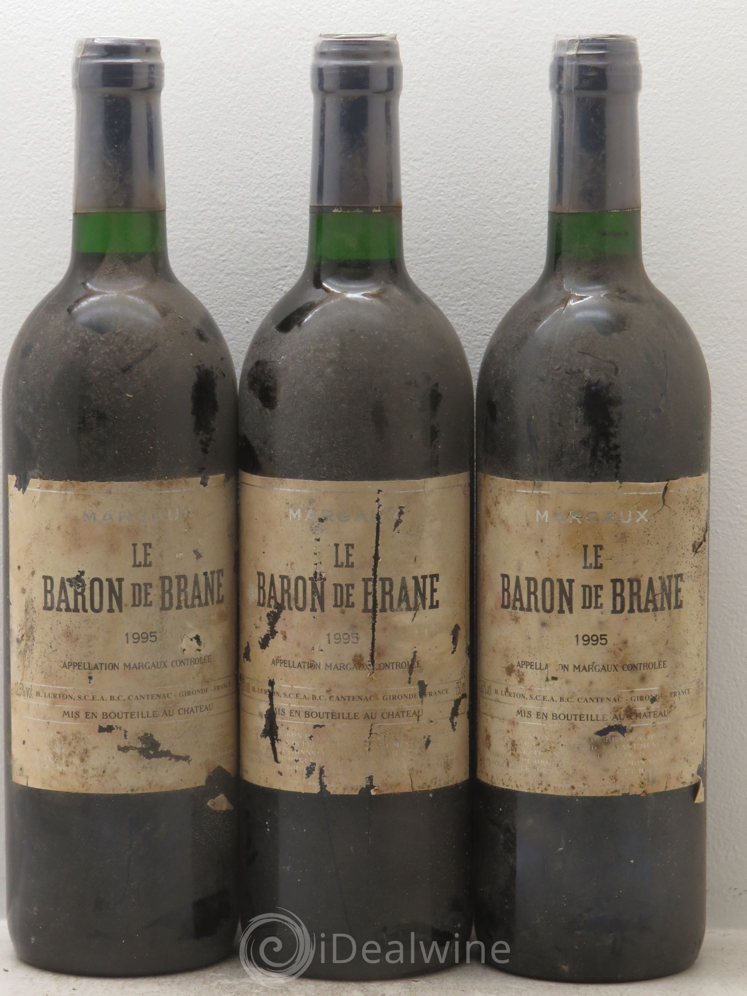 Baron de Brane Second Vin 1995 - Lot de 3 bouteilles - 0