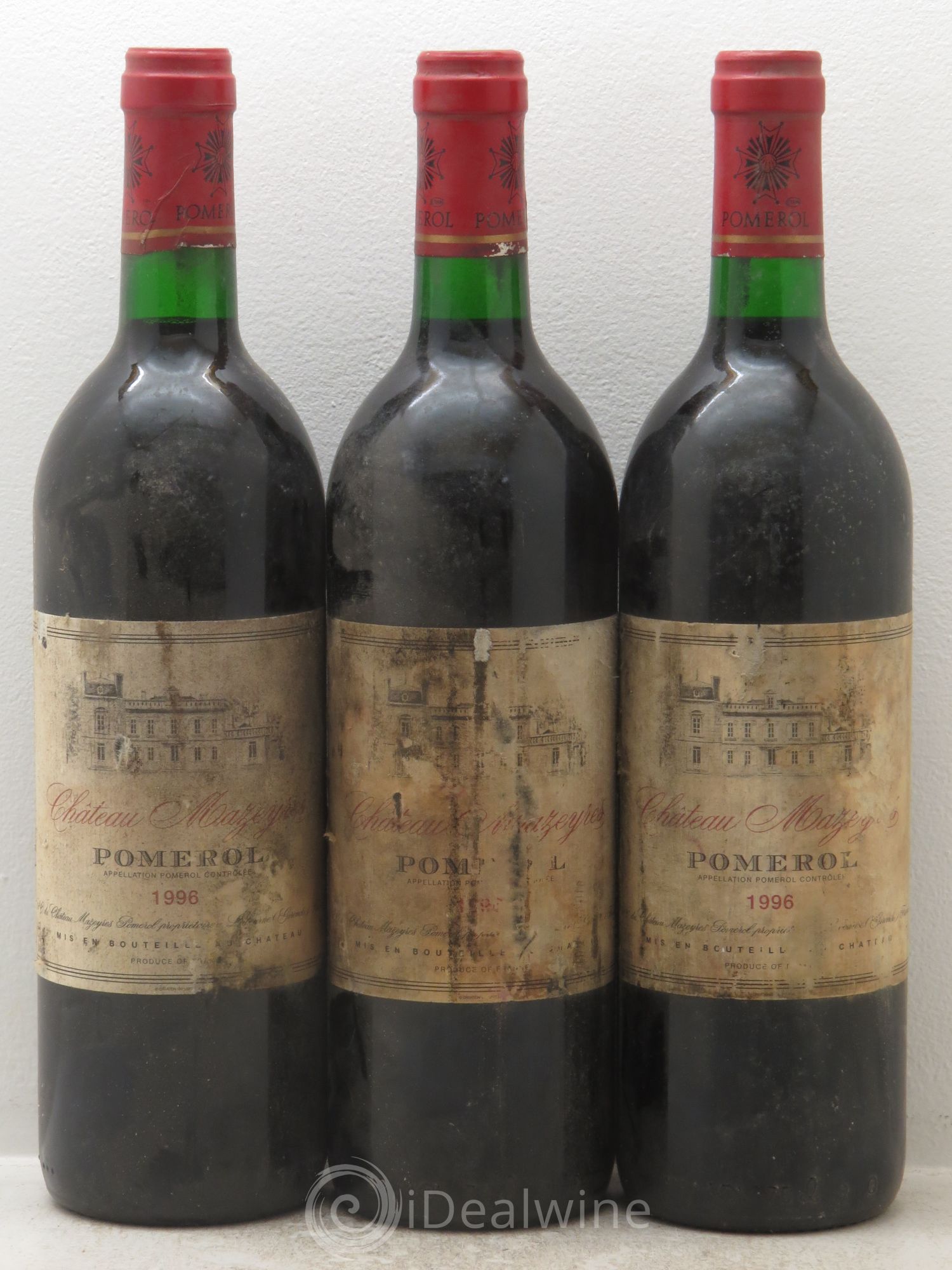 Château Mazeyres 1996 - Lot de 3 bouteilles - 0