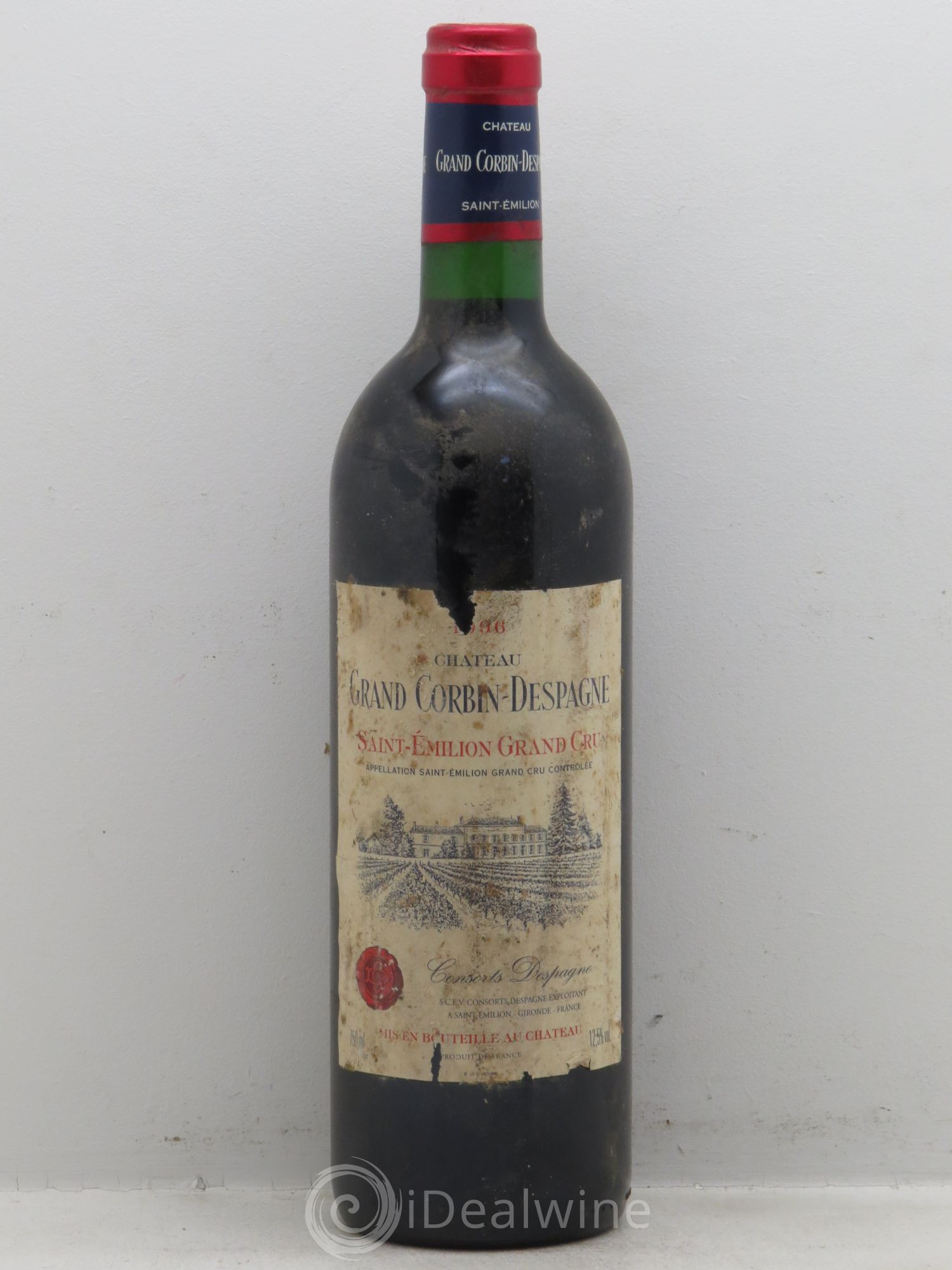 Château Grand Corbin Despagne Grand Cru Classé 1996 - Lot de 6 bouteilles - 0