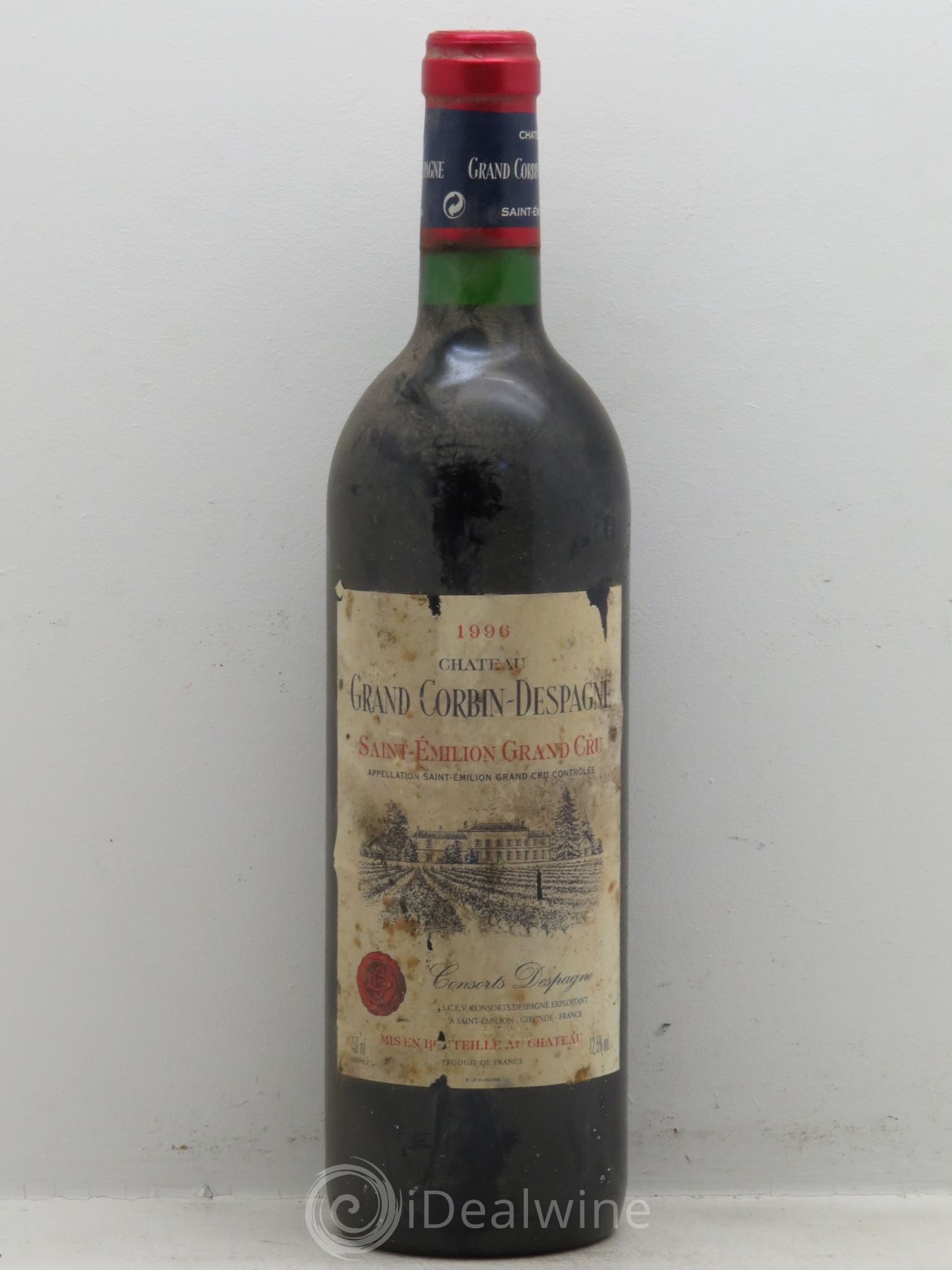 Château Grand Corbin Despagne Grand Cru Classé 1996 - Lot de 1 bouteille - 0