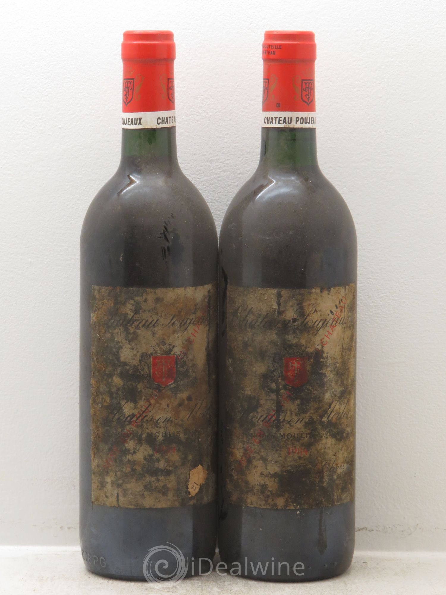 Château Poujeaux 1984 - Lot de 2 bouteilles - 0