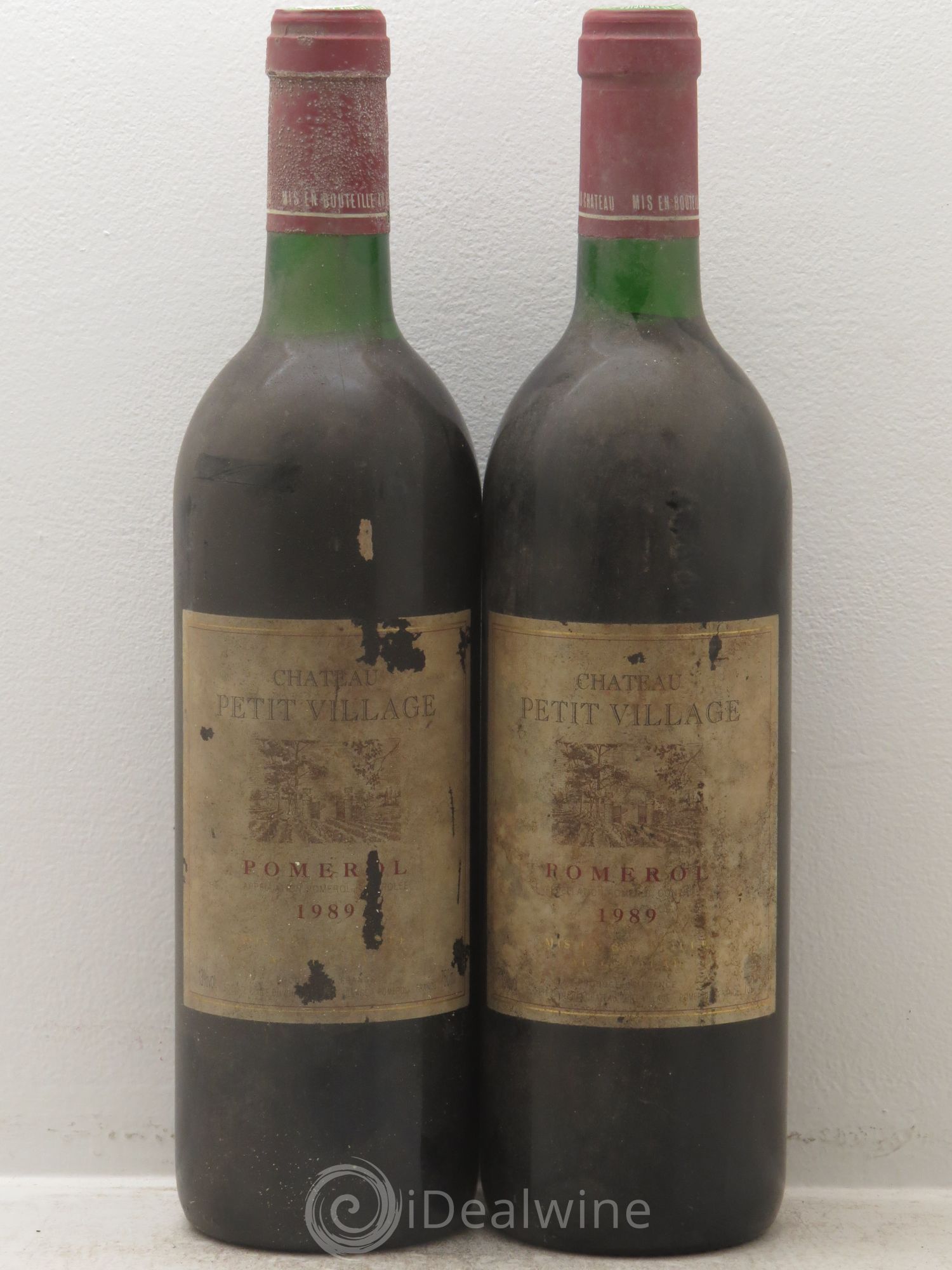 Château Petit Village 1989 - Lot de 2 bouteilles - 0