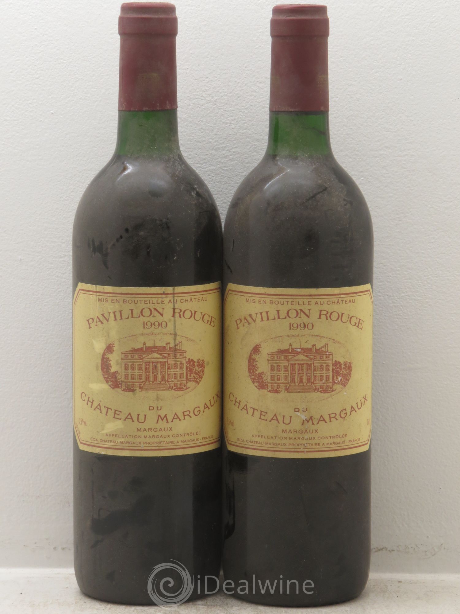 Pavillon Rouge du Château Margaux Second Vin 1990 - Lot de 2 bouteilles - 0