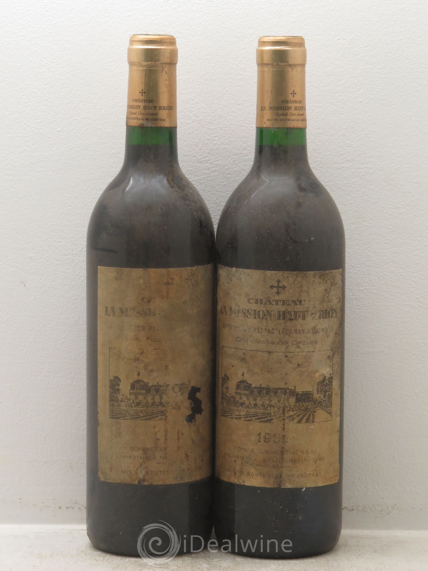 Château la Mission Haut-Brion Cru Classé de Graves 1991 - Lot de 2 bouteilles - 0