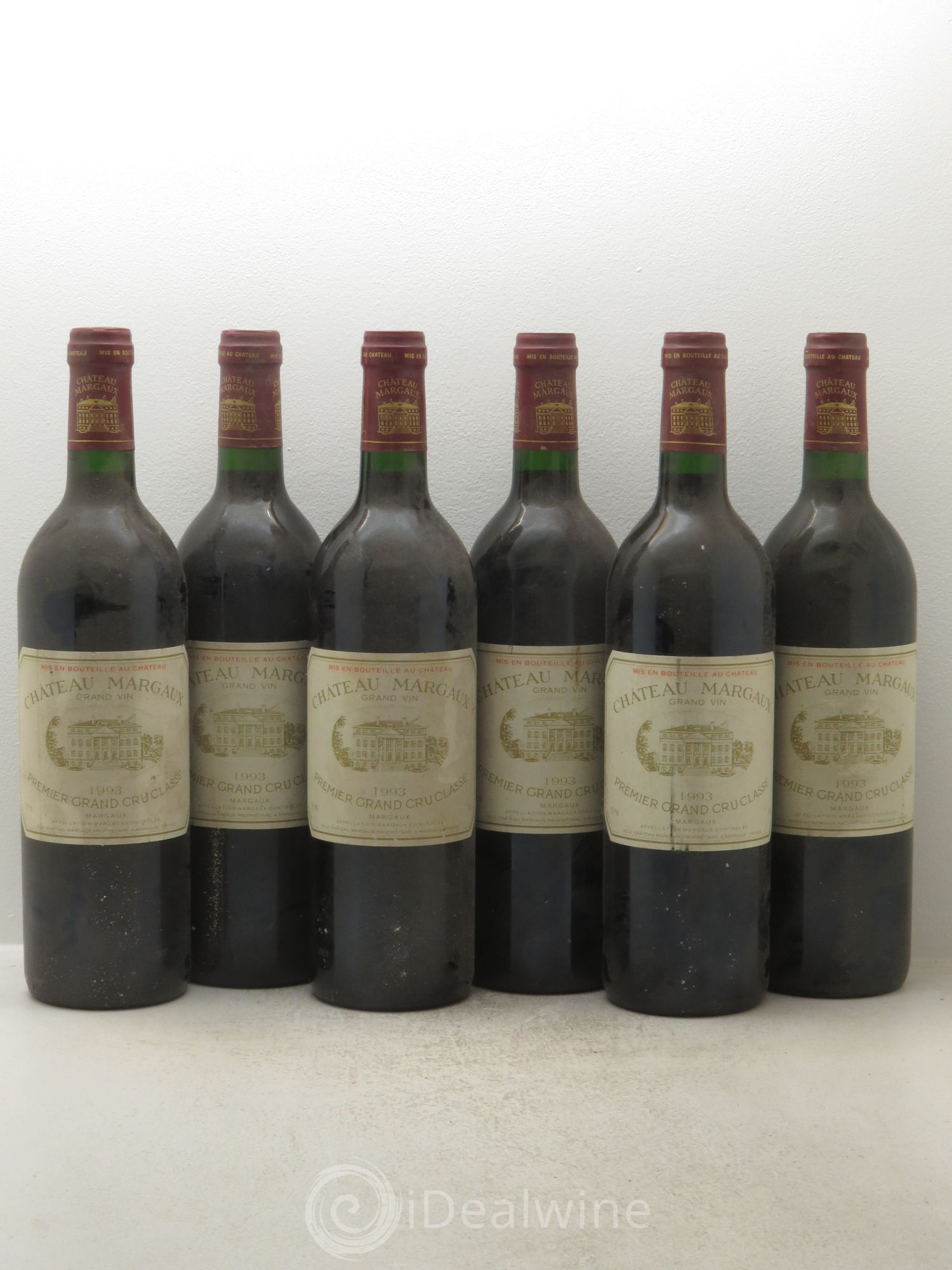 Château Margaux 1er Grand Cru Classé 1993 - Lot de 6 bouteilles - 0