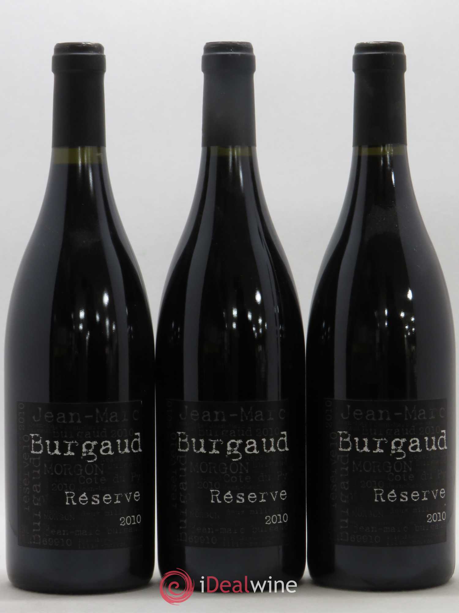 Morgon Côte du Py Réserve Jean-Marc Burgaud (Domaine) 2010 - Lot de 3 bouteilles - 0
