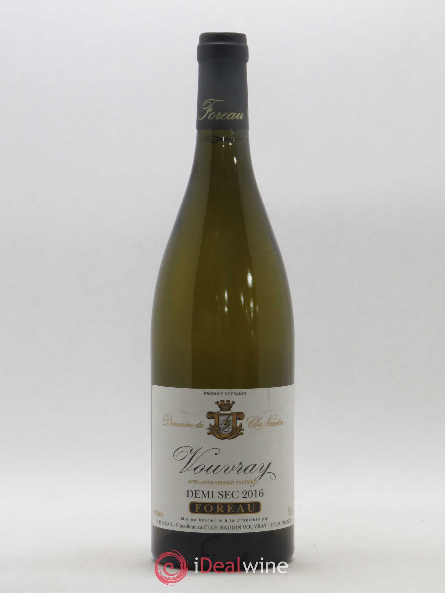 Vouvray Demi-Sec Clos Naudin - Philippe Foreau 2016 - Lot de 1 bouteille - 0
