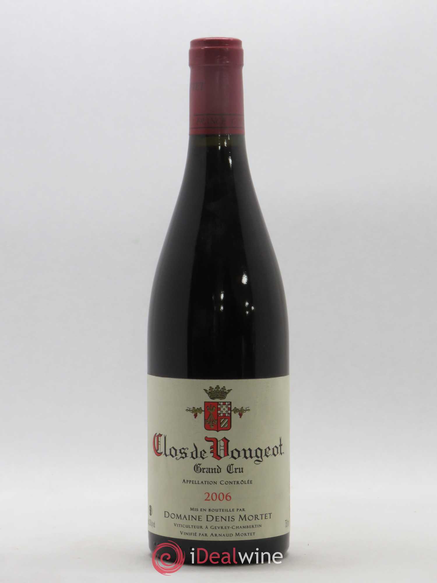 Clos de Vougeot Grand Cru Denis Mortet (Domaine) 2006 - Lot de 1 bouteille - 0