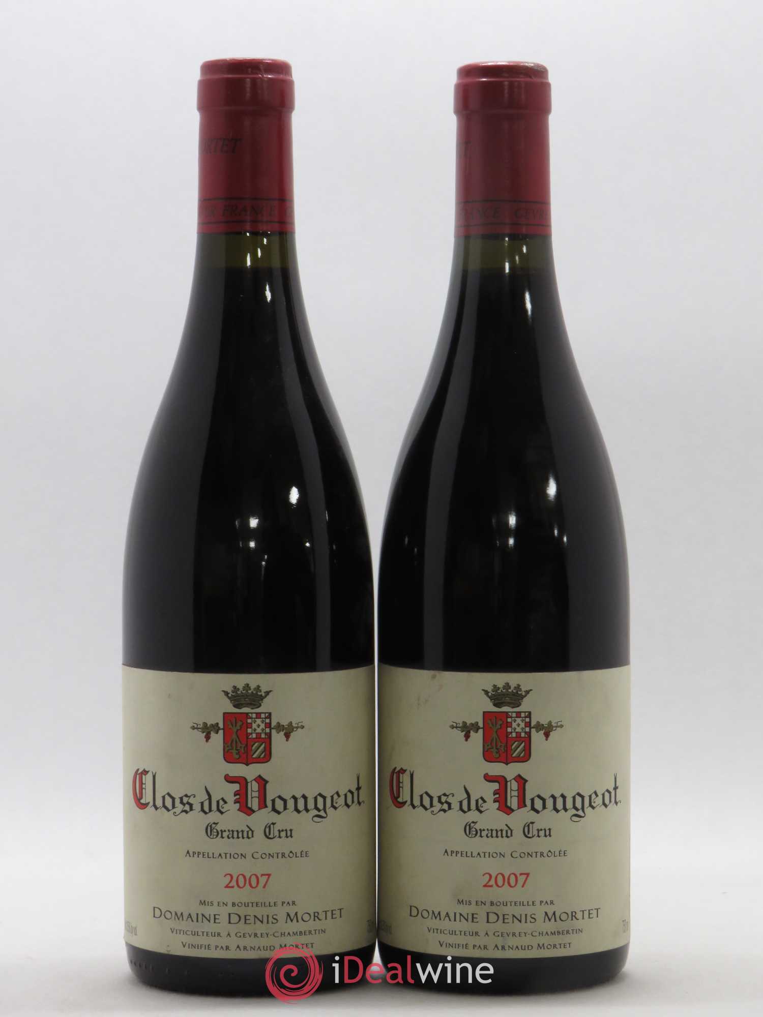 Clos de Vougeot Grand Cru Denis Mortet (Domaine) 2007 - Lot de 2 bouteilles - 0