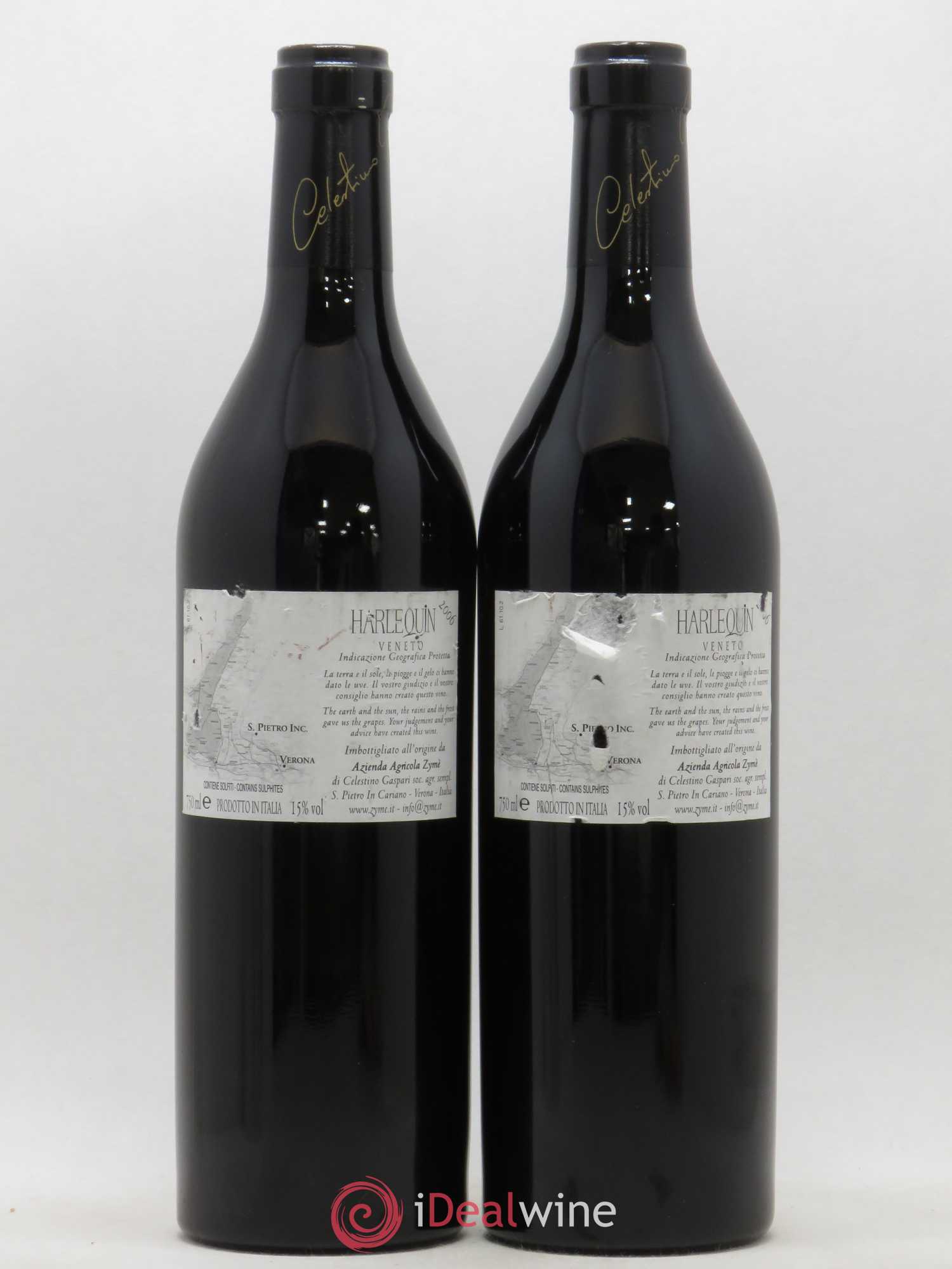 Italie IGP Veneto Harlequin Zyme 2006 - Lot de 2 bouteilles - 1