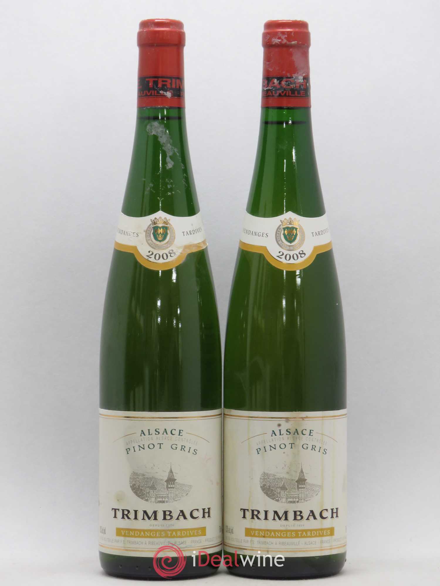Alsace Pinot Gris Vendanges Tardives Trimbach (Domaine) 2008 - Lotto di 5 bottiglie - 2