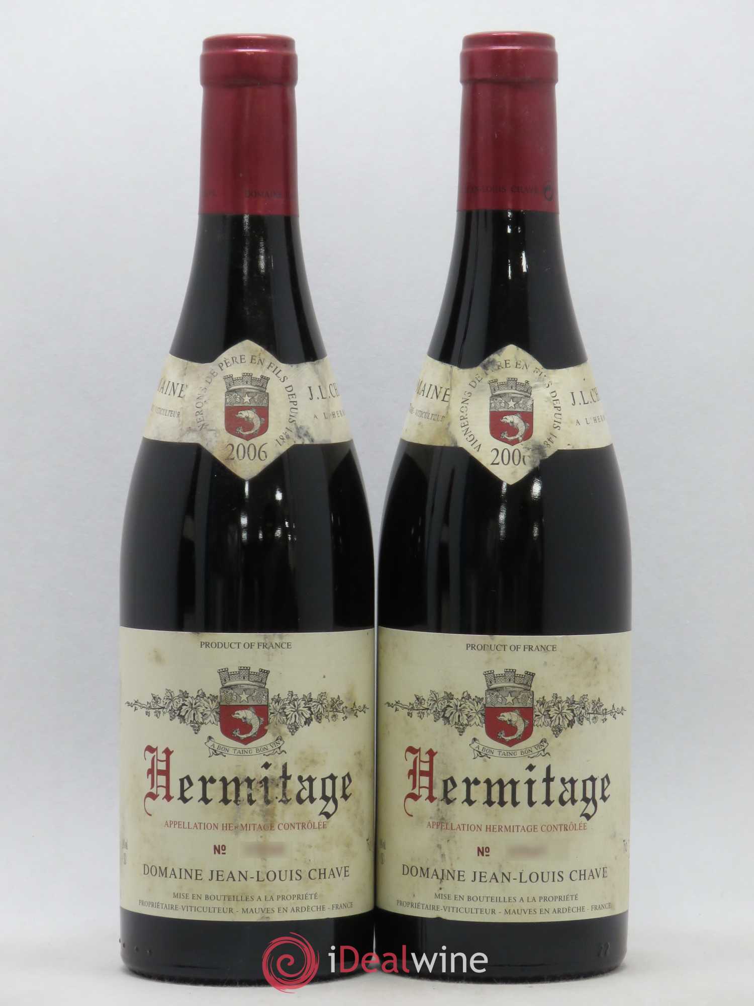 Hermitage Jean-Louis Chave 2006 - Lot de 2 bouteilles - 0