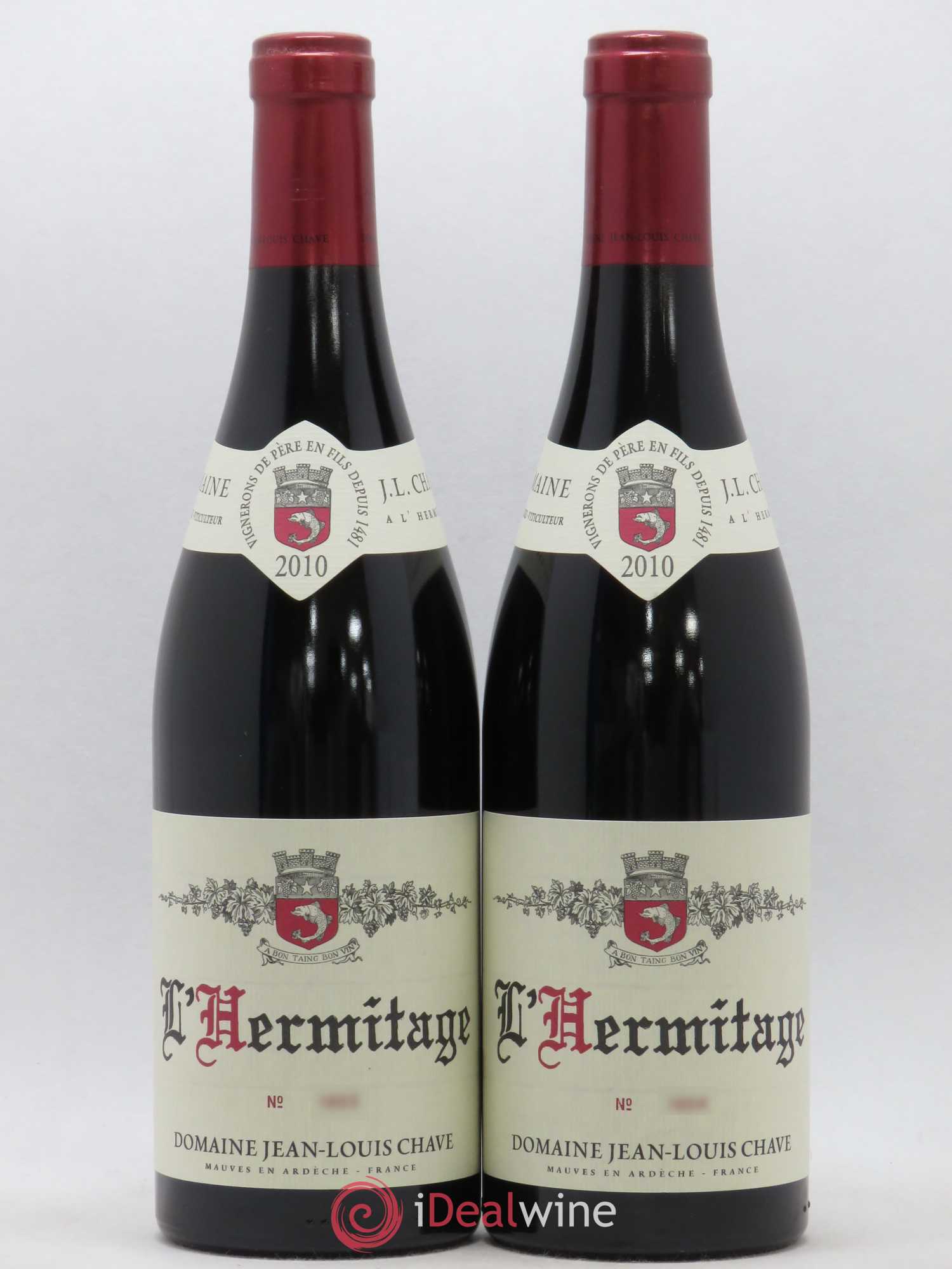 Hermitage Jean-Louis Chave 2010 - Lot de 2 bouteilles - 0