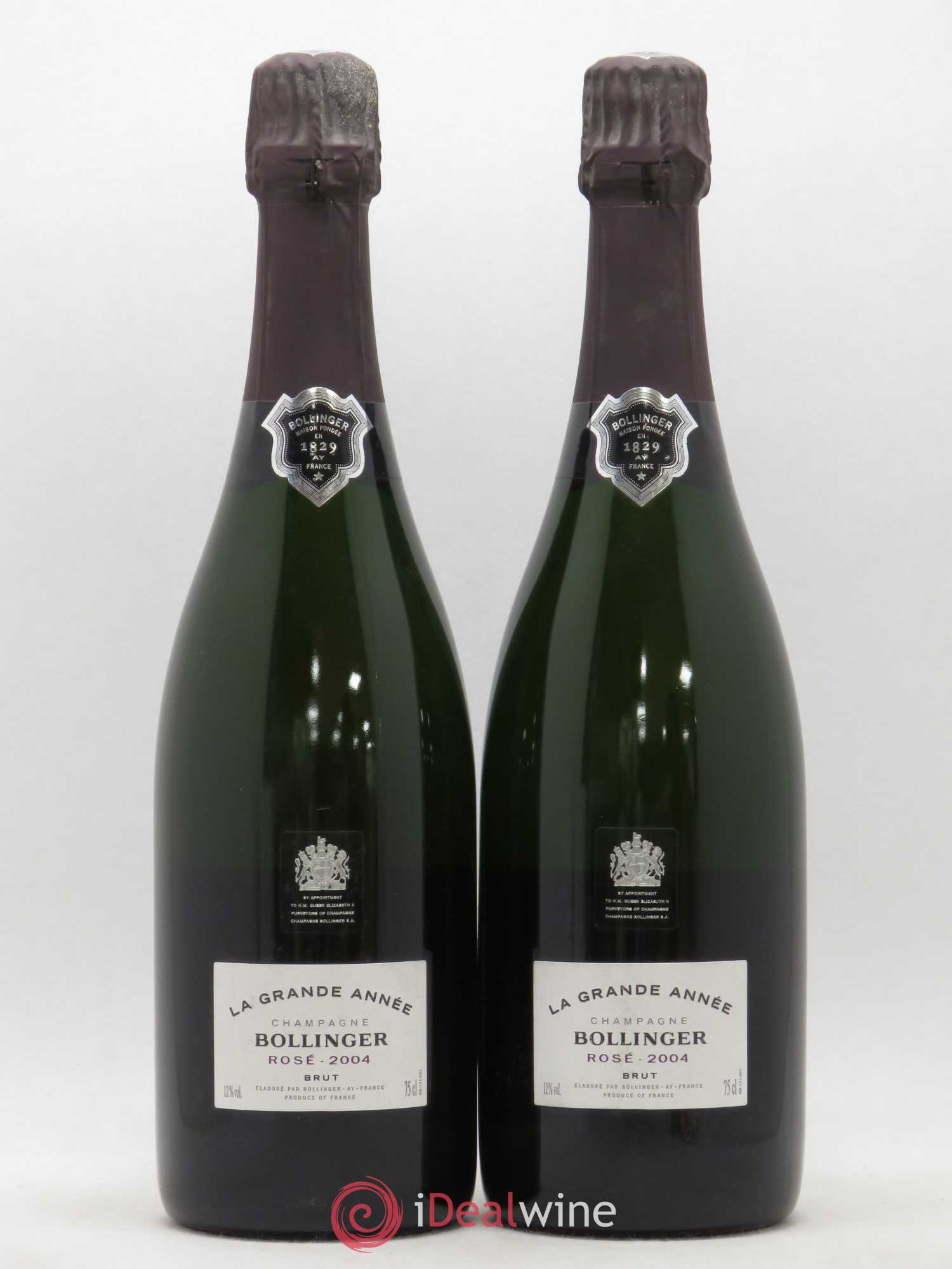 Grande Année Brut Bollinger 2004 - Lot de 2 bouteilles - 0