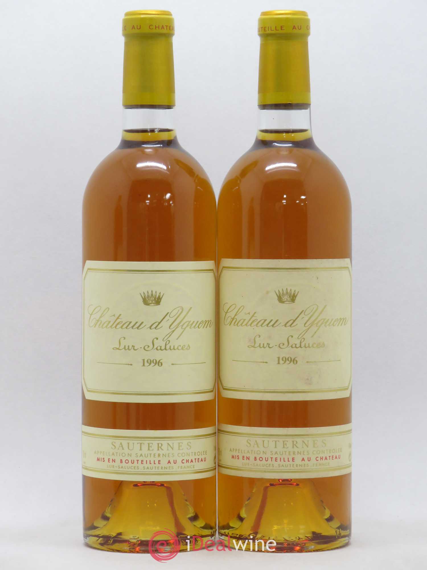 Château d' Yquem 1er Cru Classé Supérieur 1996 - Lotto di 2 bottiglie - 0