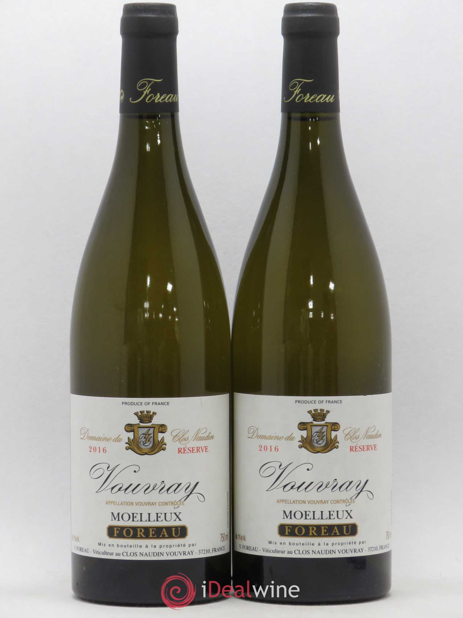 Vouvray Moelleux Réserve Clos Naudin - Philippe Foreau 2016 - Lotto di 2 bottiglie - 0