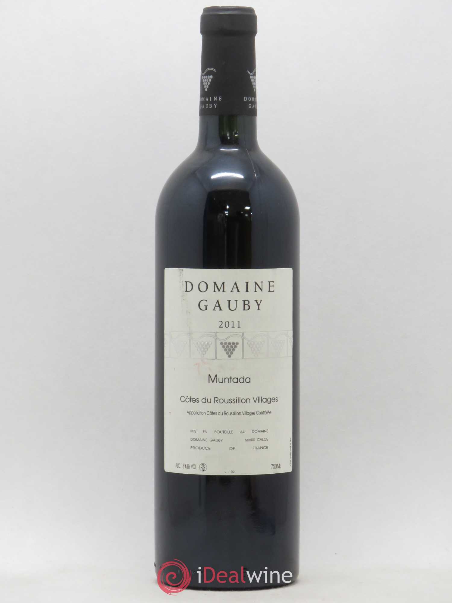 Côtes Catalanes (anciennement Côtes du Roussillon Villages) La Muntada Gauby (Domaine) 2011 - Lot de 1 bouteille - 0