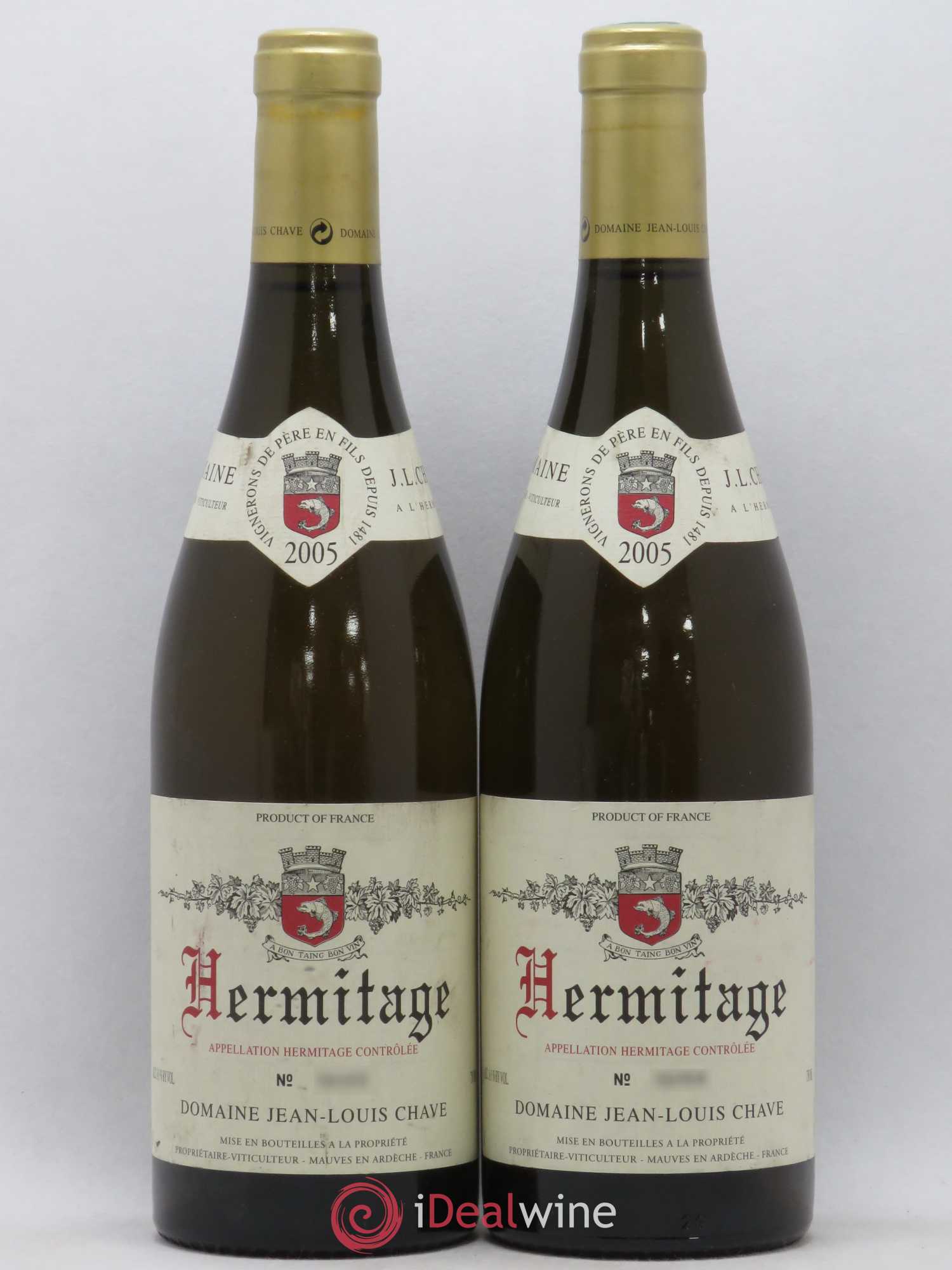 Hermitage Jean-Louis Chave 2005 - Lot de 2 bouteilles - 0
