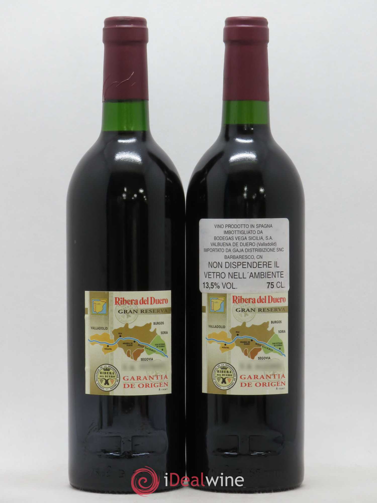 Ribera Del Duero DO Vega Sicilia Unico Famille Alvarez 1990 - Lot de 2 bouteilles - 1