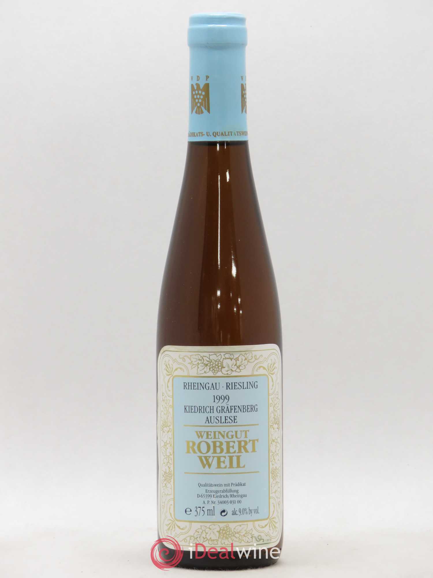 Riesling Kiedrich Grafenberg Auslese Robert Weil 1999 - Posten von 1 Demi-Flasche - 0