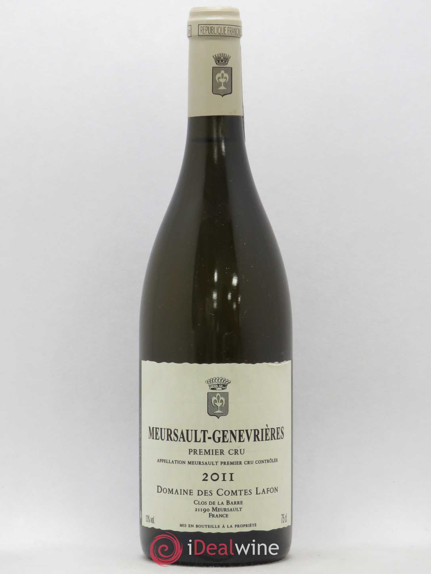 Meursault 1er Cru Genevrières Comtes Lafon (Domaine des) 2011 - Lot de 1 bouteille - 0