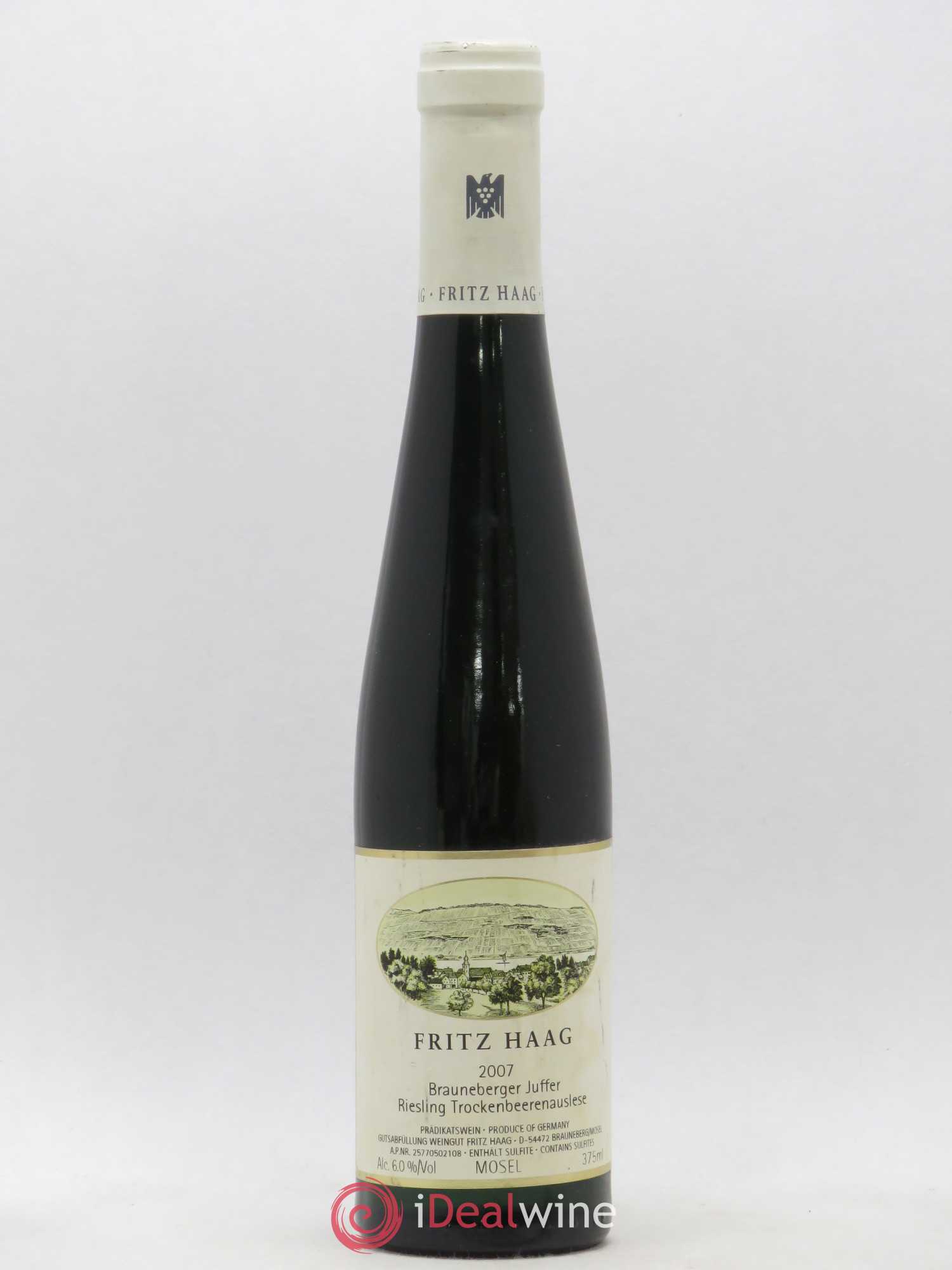 Riesling Braunberger Juffer Trockenbeerenauslese Fritz Haag 2007 - Posten von 1 Demi-Flasche - 0