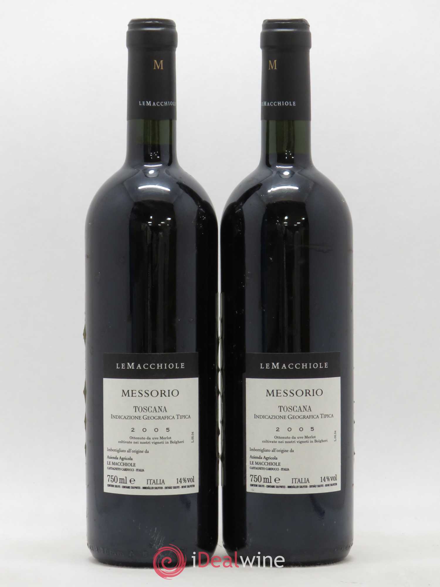 Toscana IGT Le Macchiole Messorio 2005 - Lot de 2 bouteilles - 1