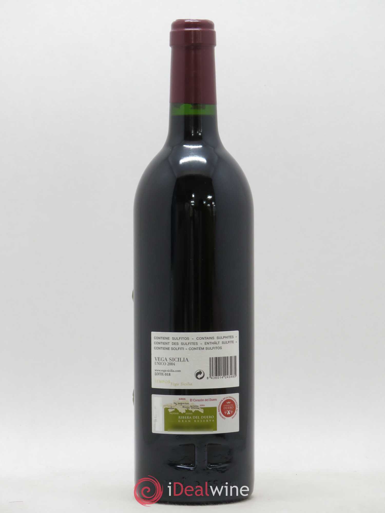 Ribera Del Duero DO Vega Sicilia Unico Famille Alvarez 2004 - Lot de 1 bouteille - 1