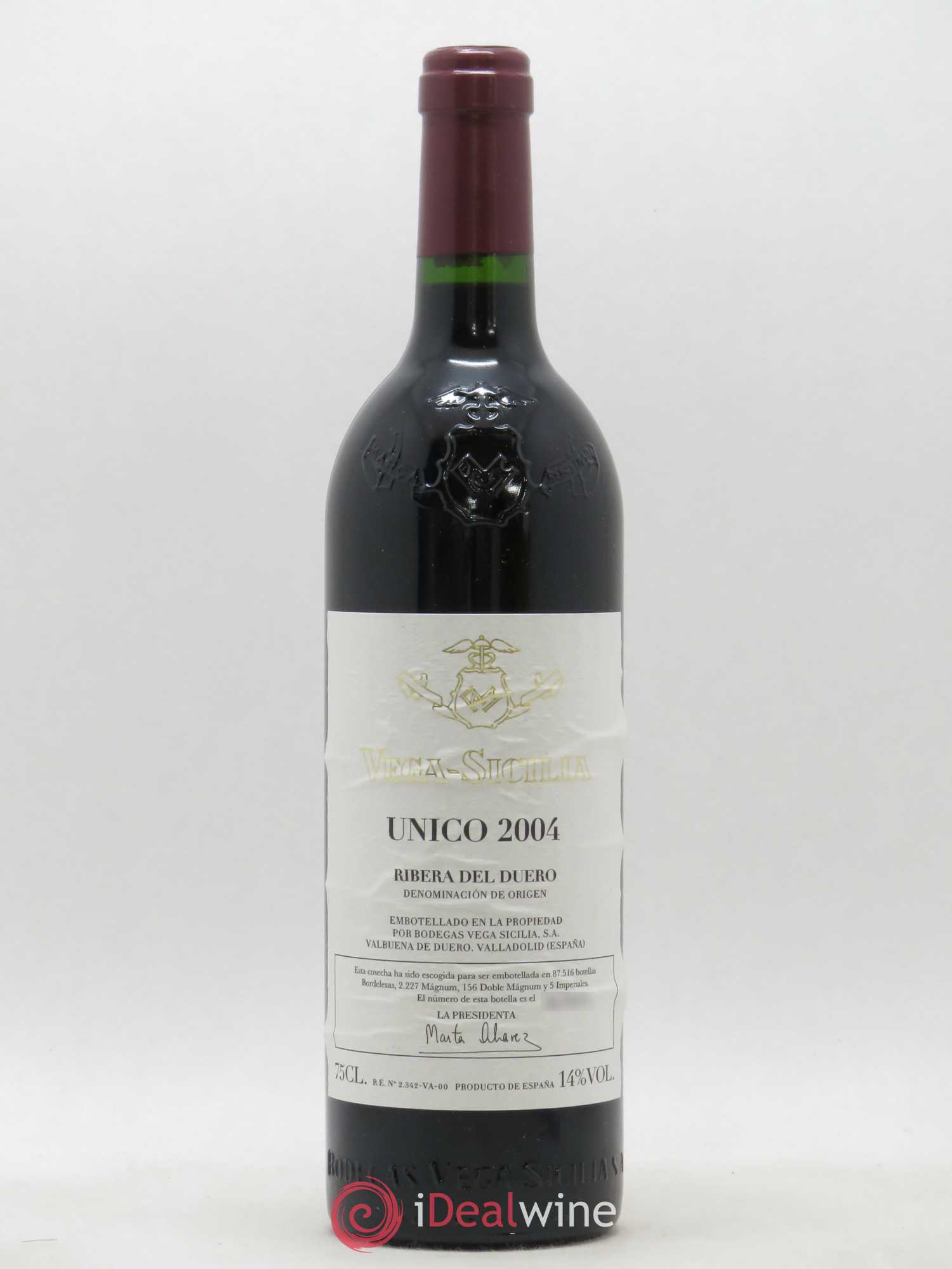 Ribera Del Duero DO Vega Sicilia Unico Famille Alvarez 2004 - Lot de 1 bouteille - 0