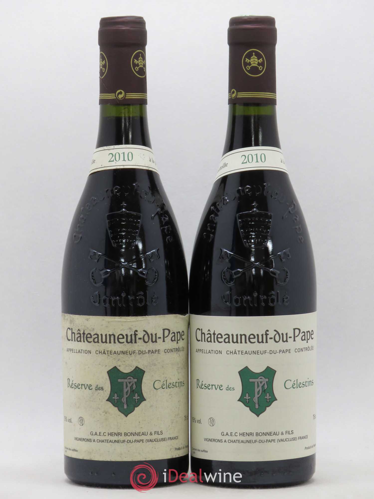 Châteauneuf-du-Pape Réserve des Célestins Henri Bonneau & Fils 2010 - Lot de 2 bouteilles - 0