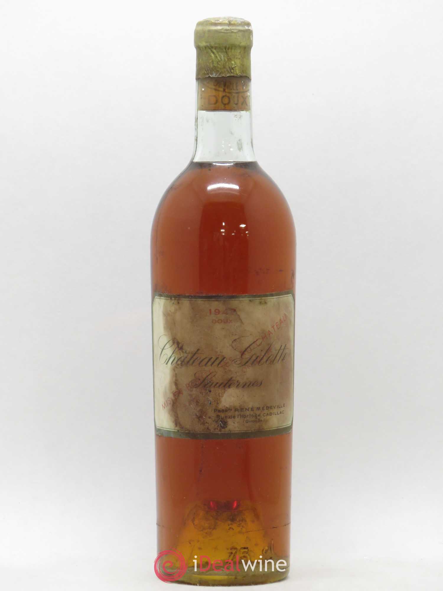 Château Gilette 1947 - Lot de 1 bouteille - 0