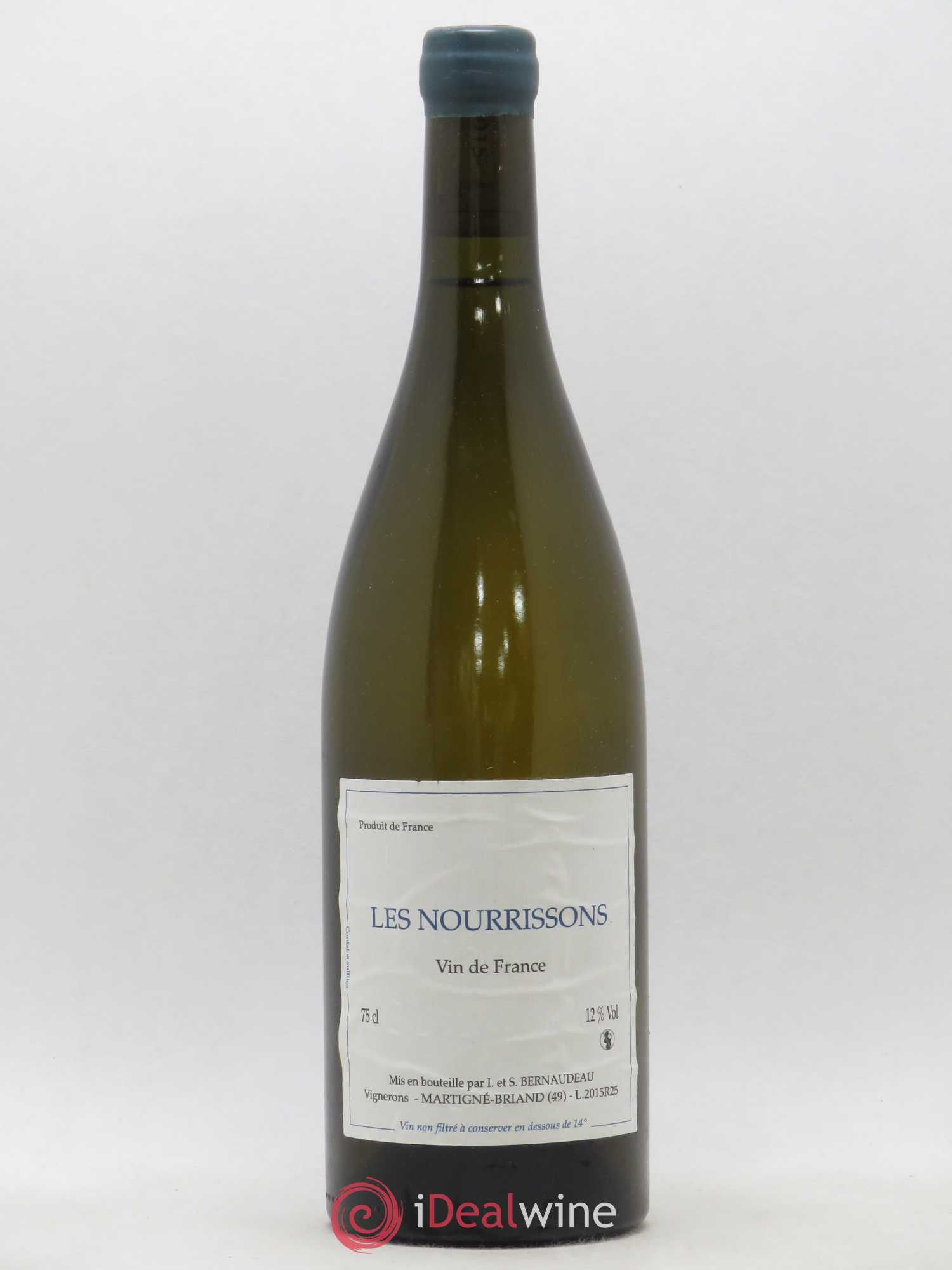 Vin de France Les Nourrissons Stéphane Bernaudeau 2015 - Lot de 1 bouteille - 0
