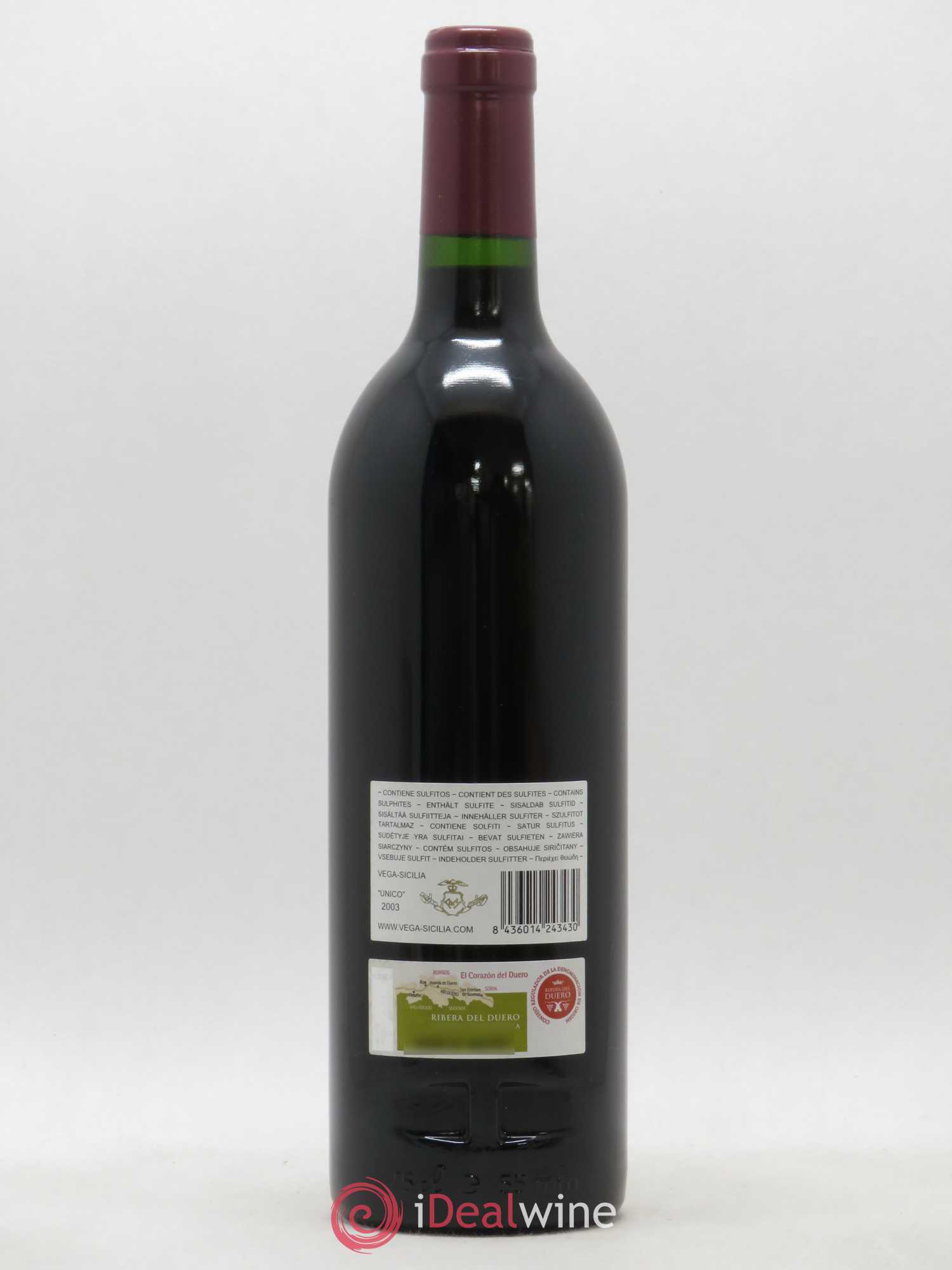 Ribera Del Duero DO Vega Sicilia Unico Famille Alvarez 2003 - Lot of 1 bottle - 1