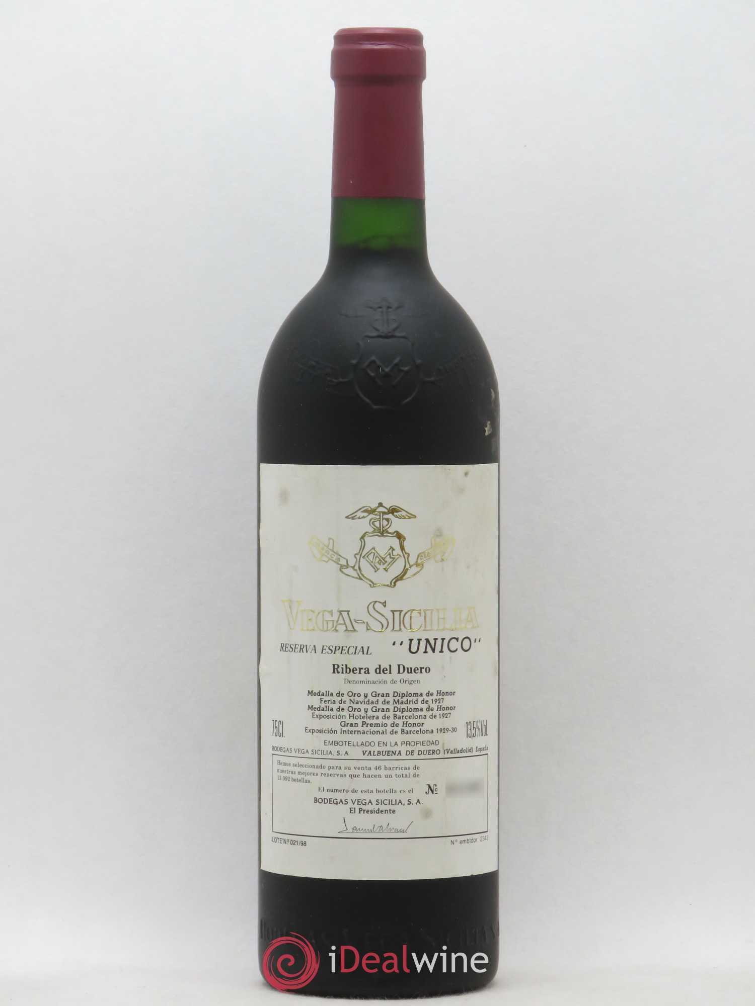 Ribera Del Duero Vega Sicilia Unico Reserva Especial Famille Alvarez - Lot de 1 bouteille - 0