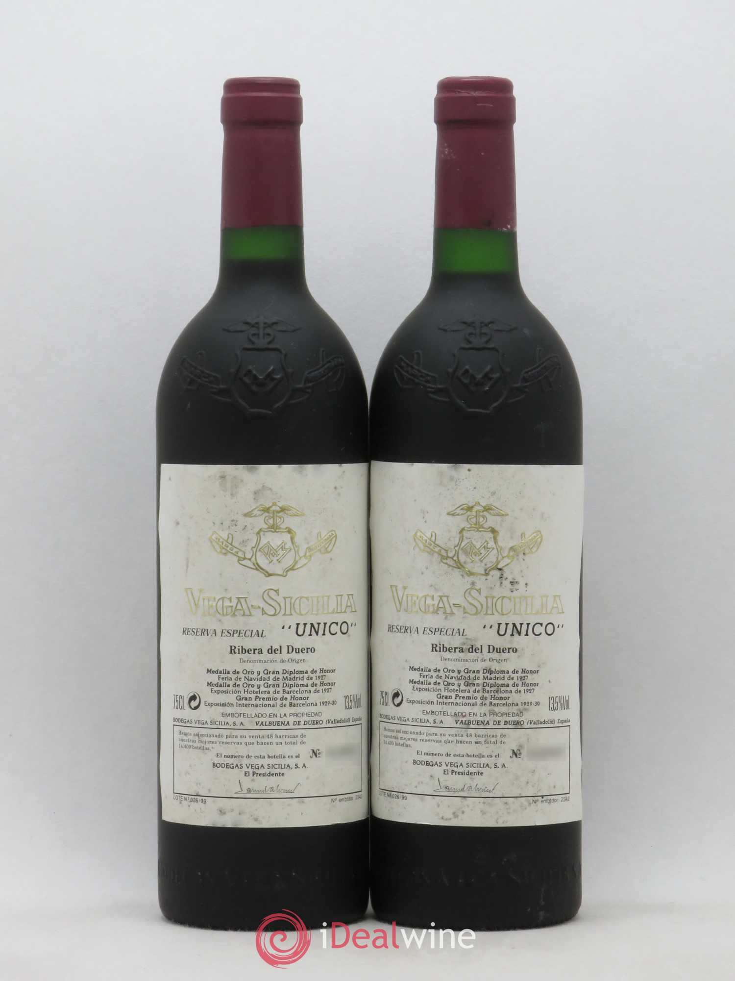 Ribera Del Duero Vega Sicilia Unico Reserva Especial Famille Alvarez - Lot de 2 bouteilles - 0
