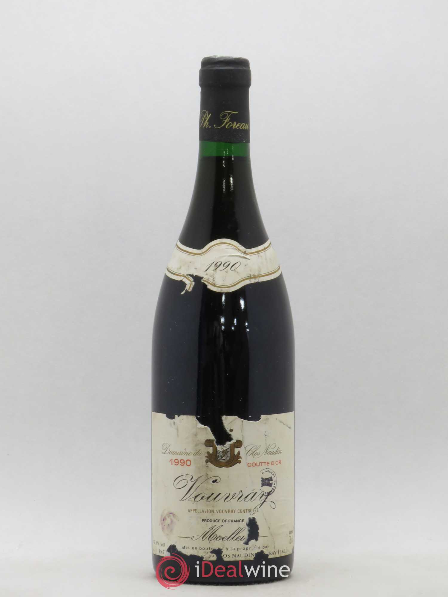 Vouvray Goutte d'Or Clos Naudin - Philippe Foreau 1990 - Lotto di 1 bottiglia - 0