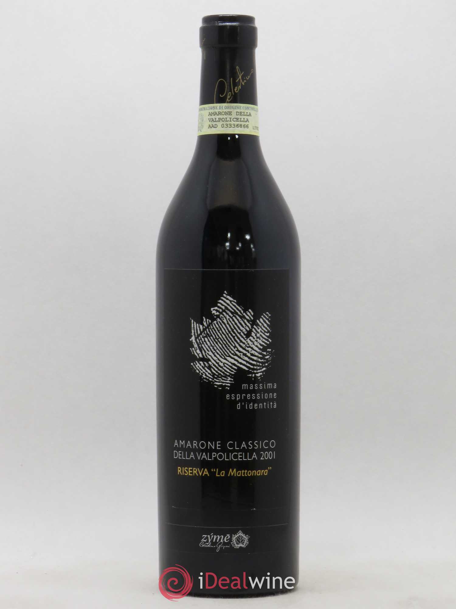 Amarone della Valpolicella DOC Classico Riserva La Mattonara Zyme 2001 - Lotto di 1 bottiglia - 0