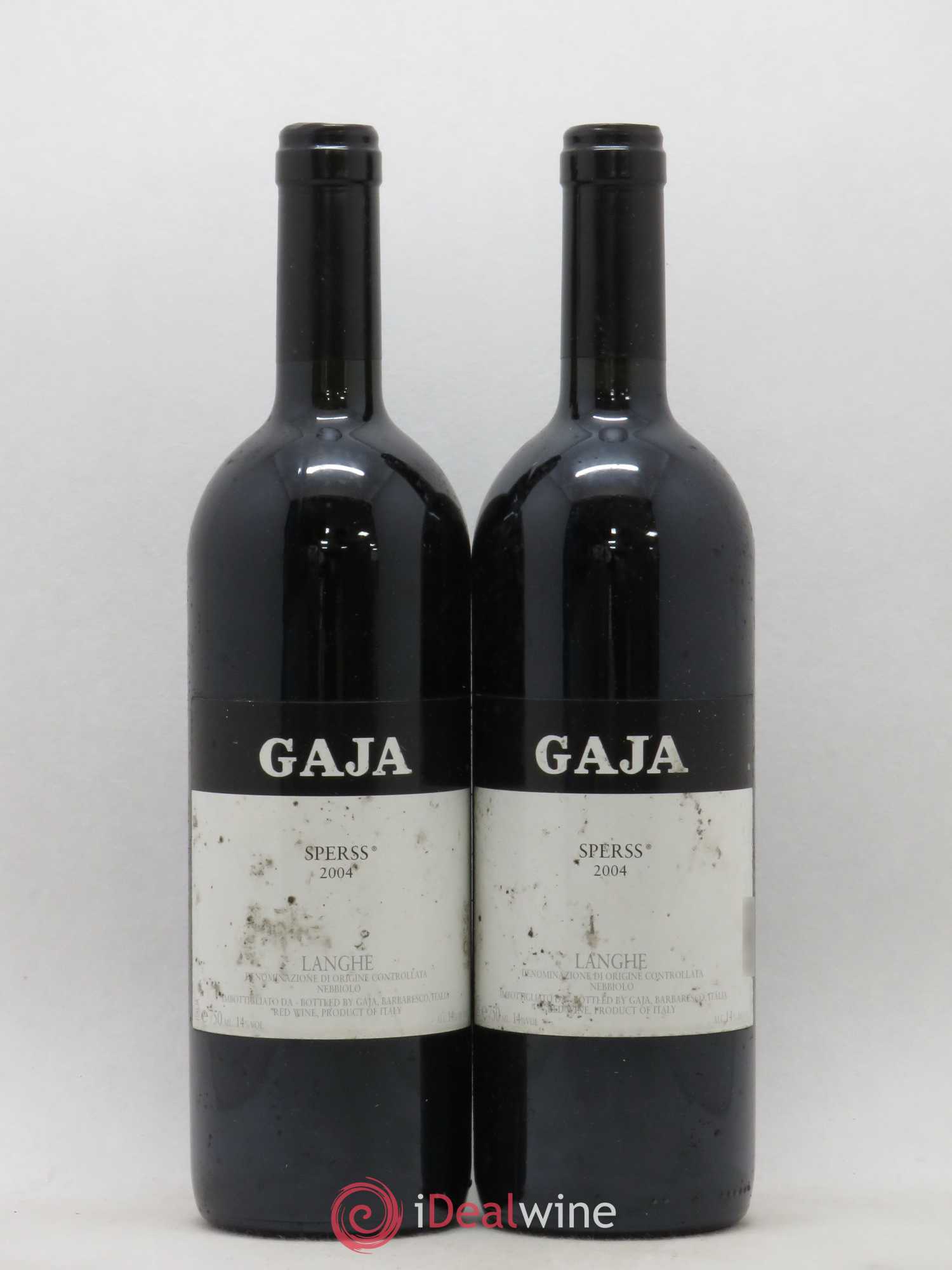 Langhe Sperss Angelo Gaja 2004 - Lot de 2 bouteilles - 0