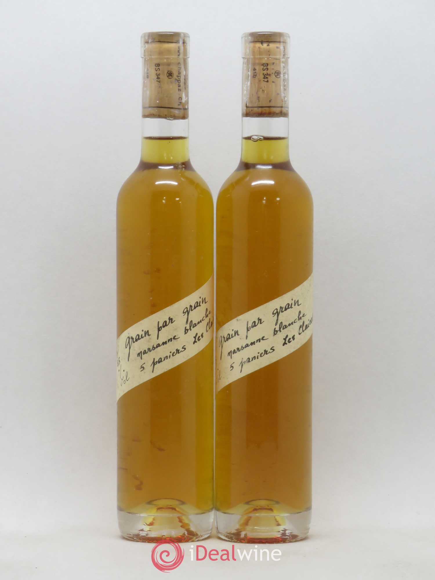 Valais DOC Grain par Grain 5 paniers Marsanne Marie-Thérèse Chappaz - Domaine Des Claives - Posten von 2 Demi-Flaschen - 0