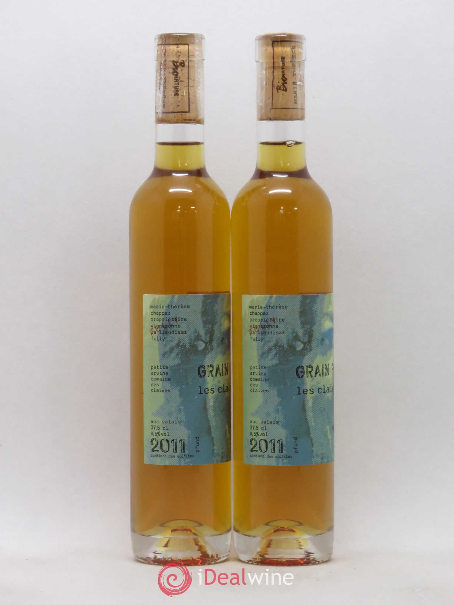 Valais DOC Grain par Grain Les Claives Petite Arvine Marie-Thérèse Chappaz - Domaine Des Claives 2011 - Posten von 2 Demi-Flaschen - 1