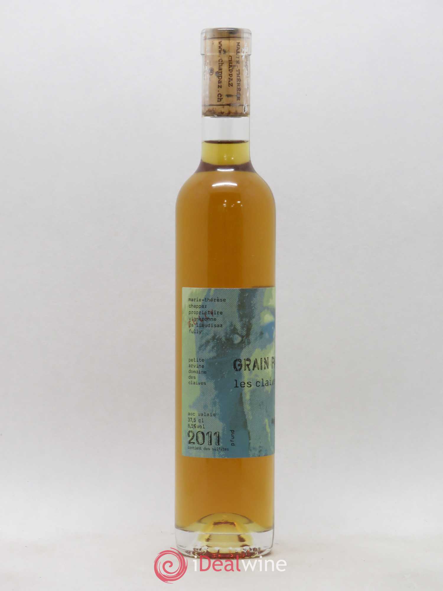Valais DOC Grain par Grain Les Claives Petite Arvine Marie-Thérèse Chappaz - Domaine Des Claives 2011 - Lot de 1 demi bouteille - 1