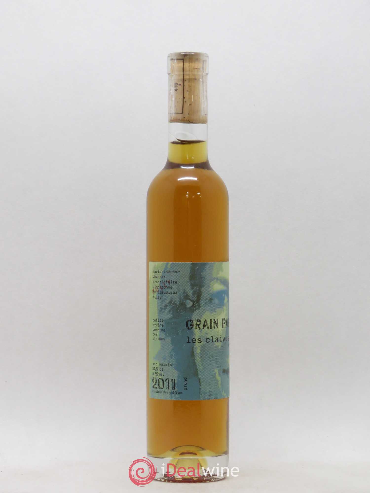 Valais DOC Grain par Grain Les Claives Petite Arvine Marie-Thérèse Chappaz - Domaine Des Claives 2011 - Lot de 1 demi bouteille - 1