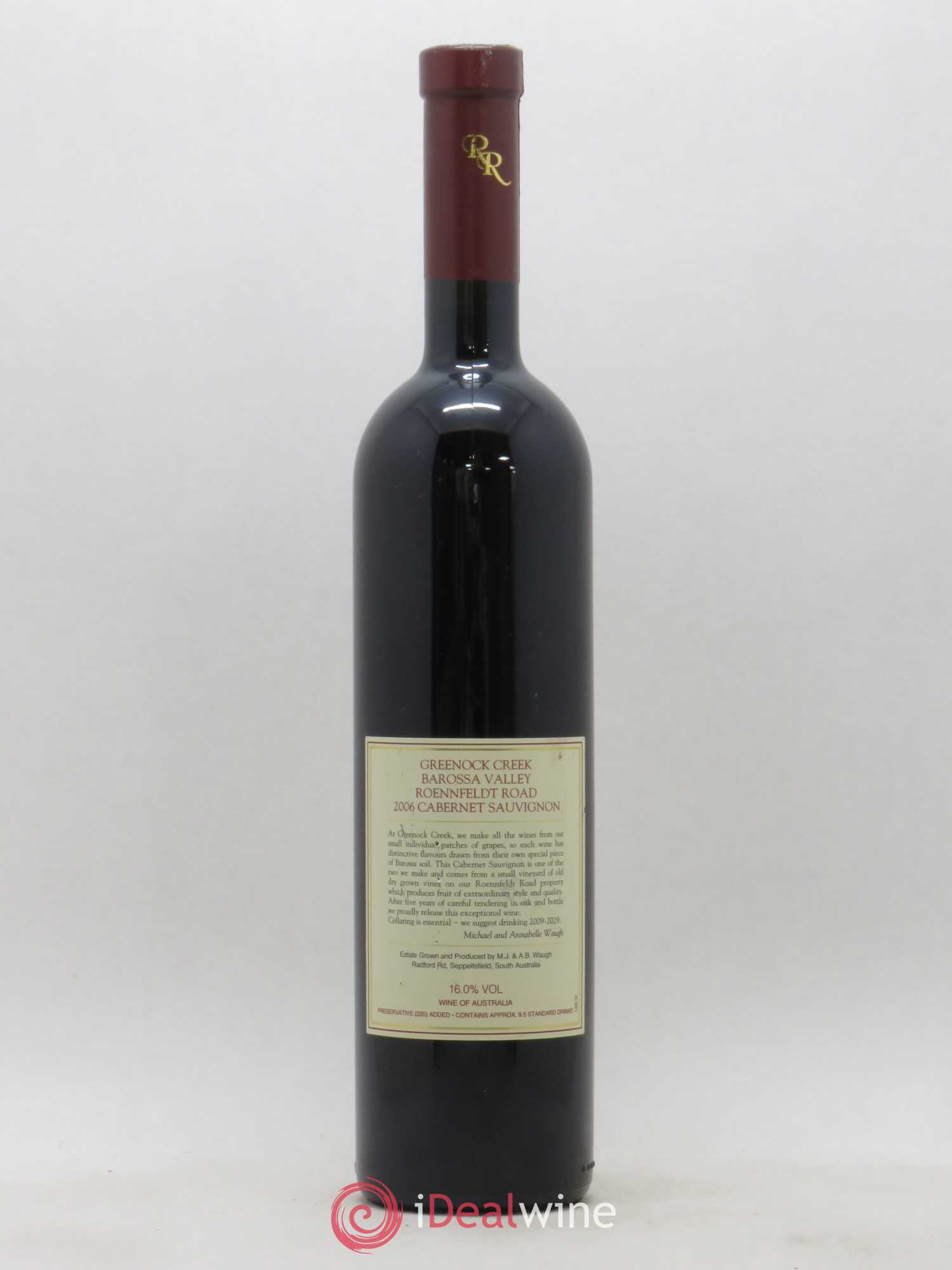 Australie Greenock Creek Roennfeldt Road Cabernet Sauvignon 2006 - Posten von 1 Flasche - 1