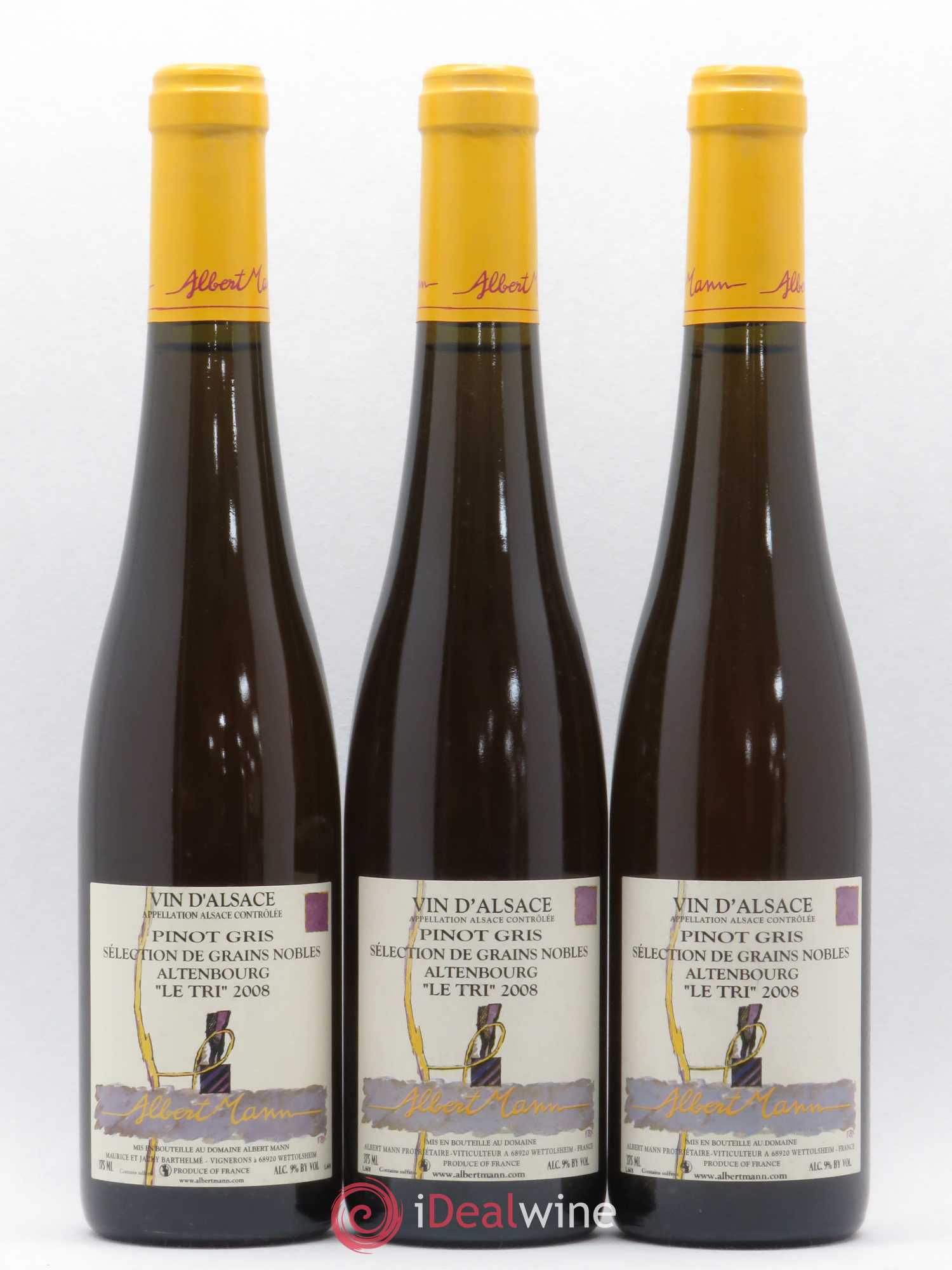 Alsace Pinot Gris Sélection de grains nobles Altenbourg Le Tri Albert Mann (senza prezzo di riserva) 2008 - Lotto di 6 mezze bottiglie - 2