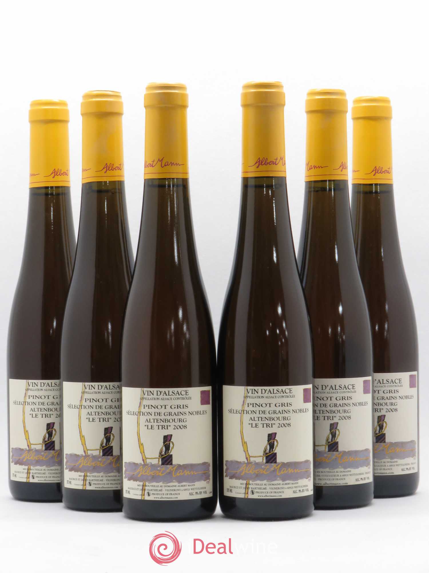 Alsace Pinot Gris Sélection de grains nobles Altenbourg Le Tri Albert Mann (senza prezzo di riserva) 2008 - Lotto di 6 mezze bottiglie - 0