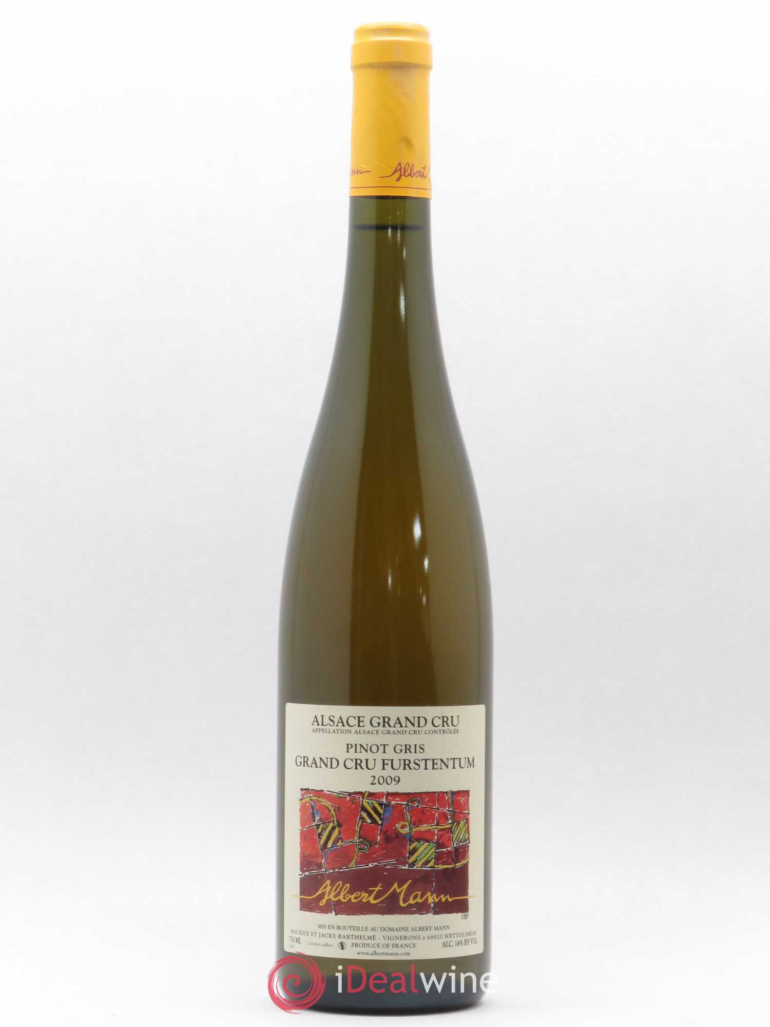 Alsace Pinot Gris Grand Cru Furstentum Albert Mann 2009 - Lot de 1 bouteille - 0