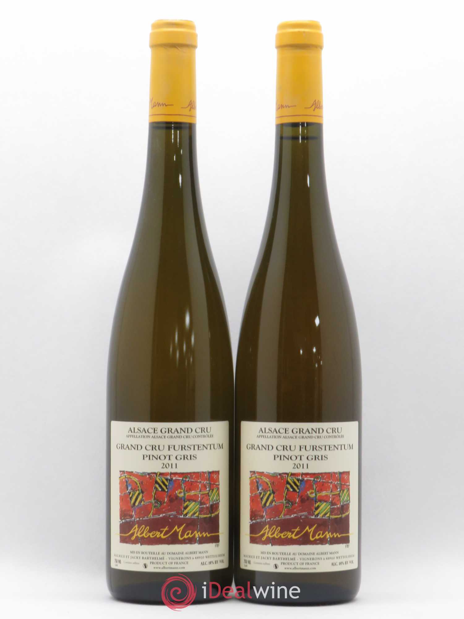 Alsace Pinot Gris Grand Cru Furstentum Albert Mann 2011 - Lot de 2 bouteilles - 0