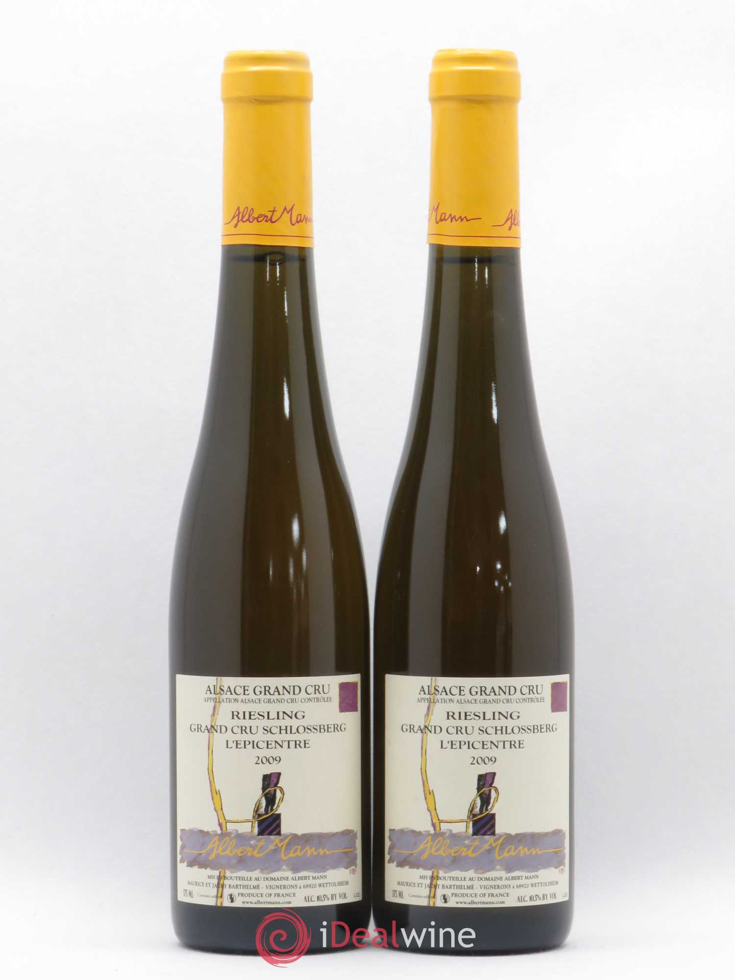 Alsace Riesling Grand Cru Schlossberg l'épicentre Albert Mann 2009 - Posten von 2 Demi-Flaschen - 0