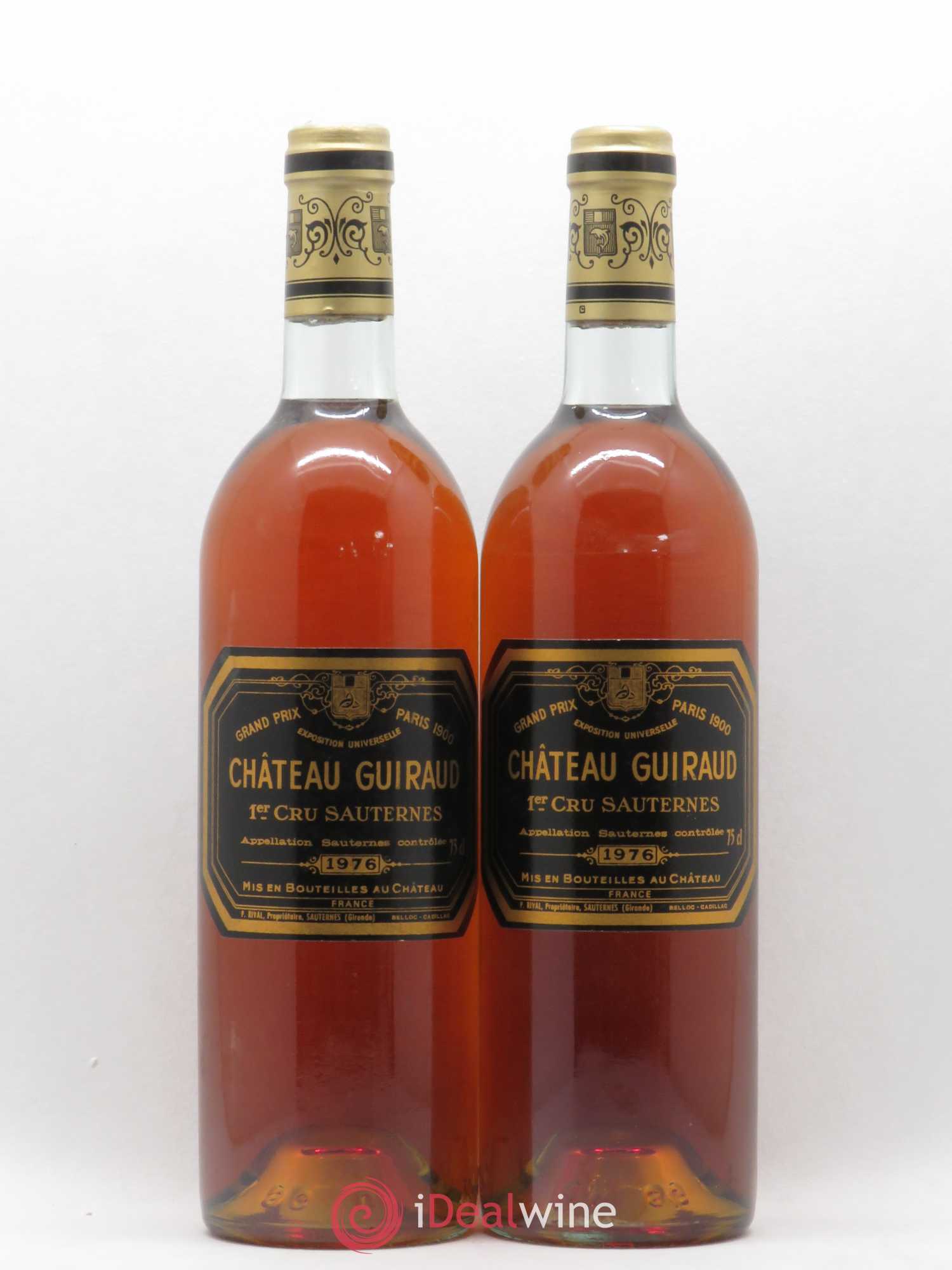 Château Guiraud 1er Grand Cru Classé Sauterne 1976 - Lotto di 2 bottiglie - 0