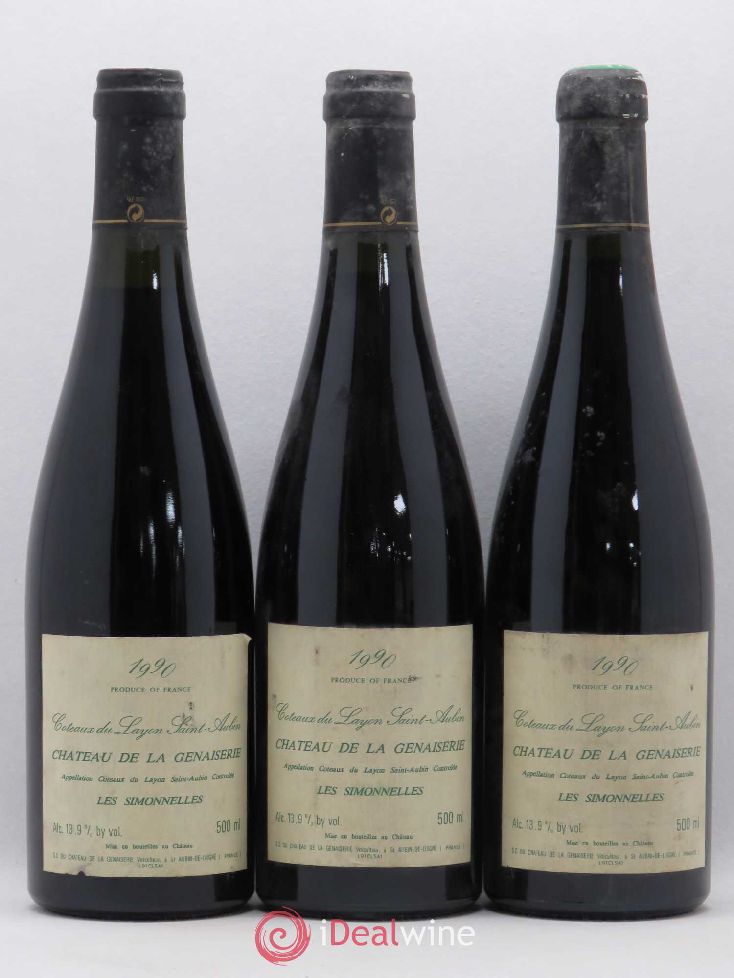 Coteaux du Layon 1990 - Lotto di 3 bottiglie - 0